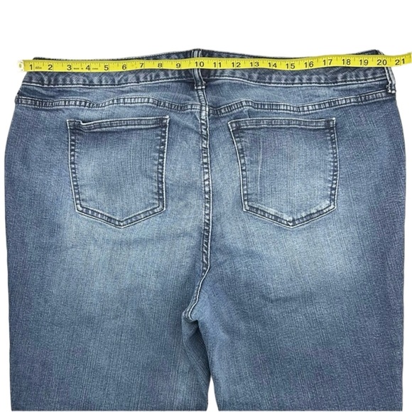 Torrid Women’s Plus Size Blue Stretch Mid-Rise Skinny Jean Size 20 - Picture 6 of 9